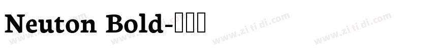 Neuton Bold字体转换